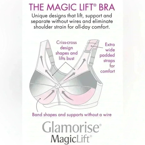 Glamorise full  coverage plus size bra - Picture 3 of 16